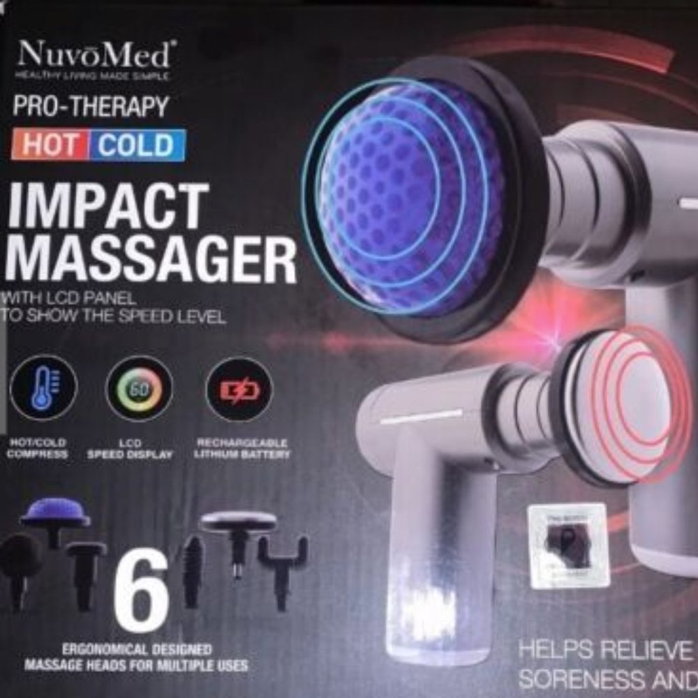 NuvōMed Pro Therapy Hot|Cold Impact Massager with LCD Panel